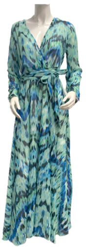 AQUA GEO - Sheer Maxi Dress