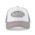VON DUTCH GREY AND WHITE TRUCKER HAT