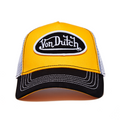 VON DUTCH GOLD AND BLACK TRUCKER HAT