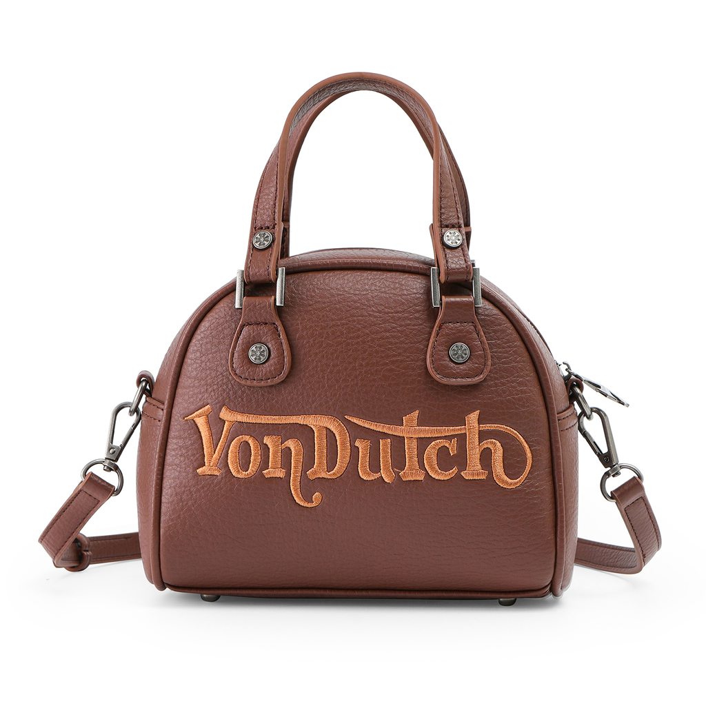VON DUTCH CHOPPER CROSS BOWLING BAG BROWN