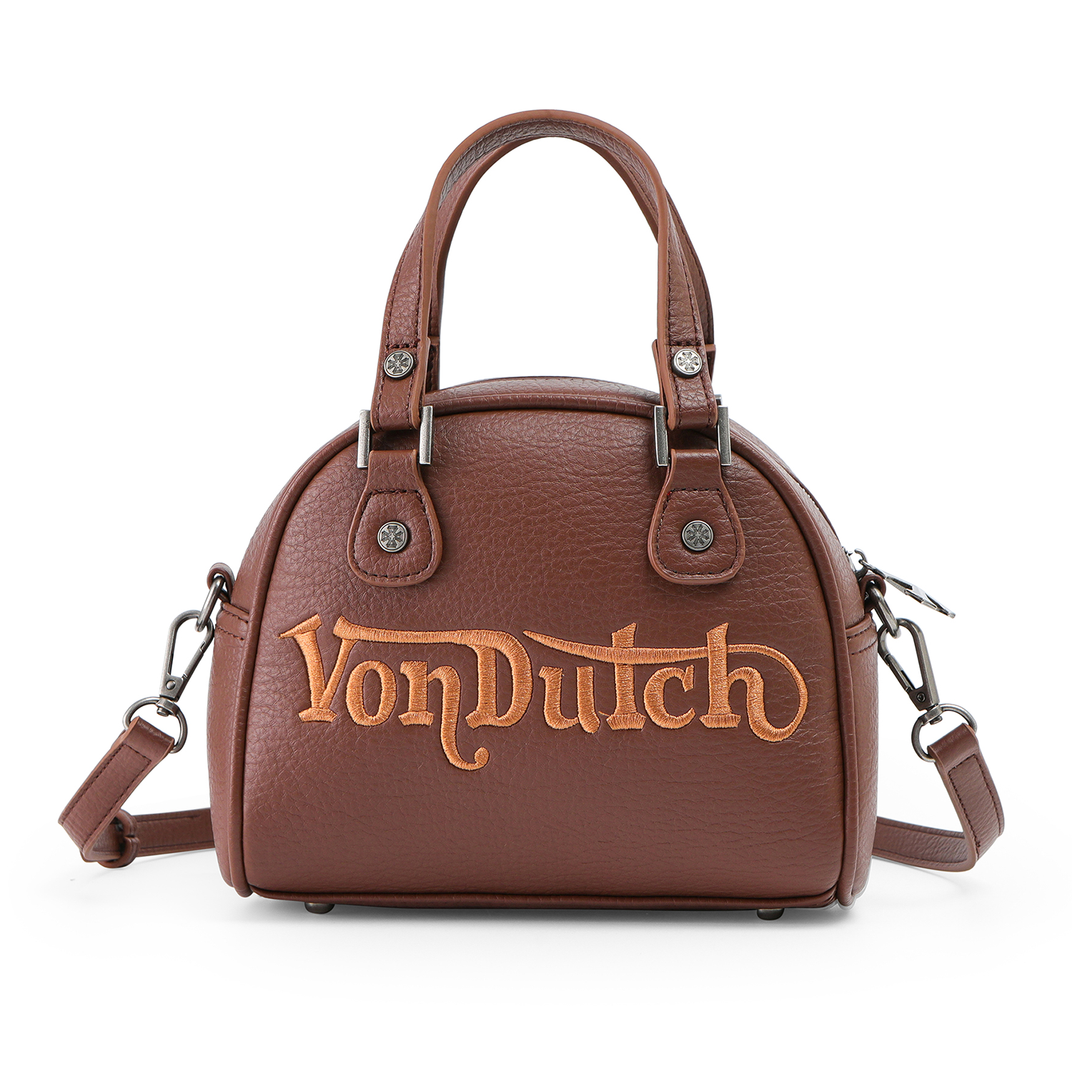 VON DUTCH CHOPPER CROSS BOWLING BAG BROWN