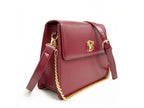 Badgley Mischka Messenger Bag - Wine