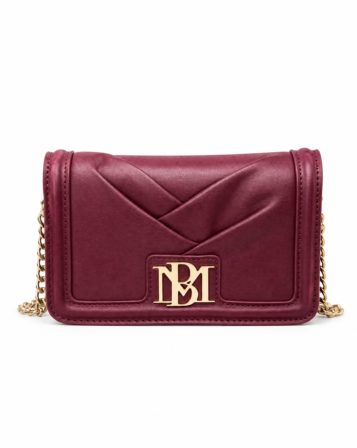 Badgley Mischka Small Pleated Crossbody Bag