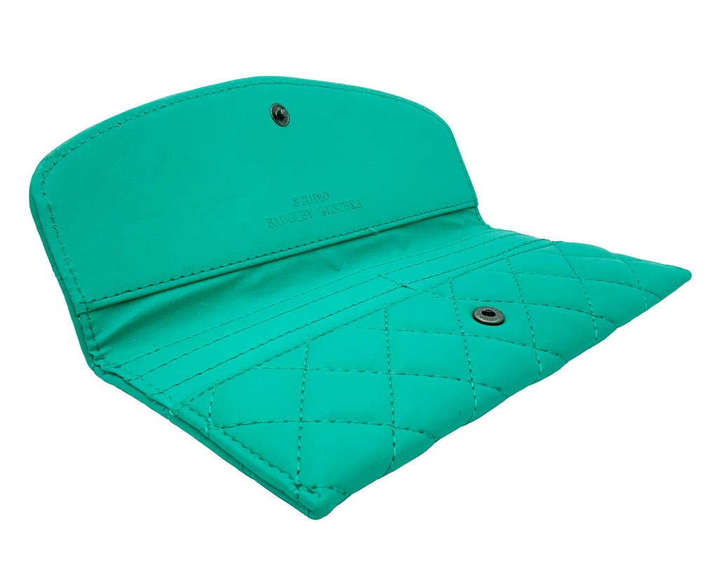 Badgley Mischka Quilted BM Long Wallet