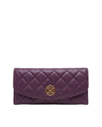 Badgley Mischka Quilted BM Long Wallet
