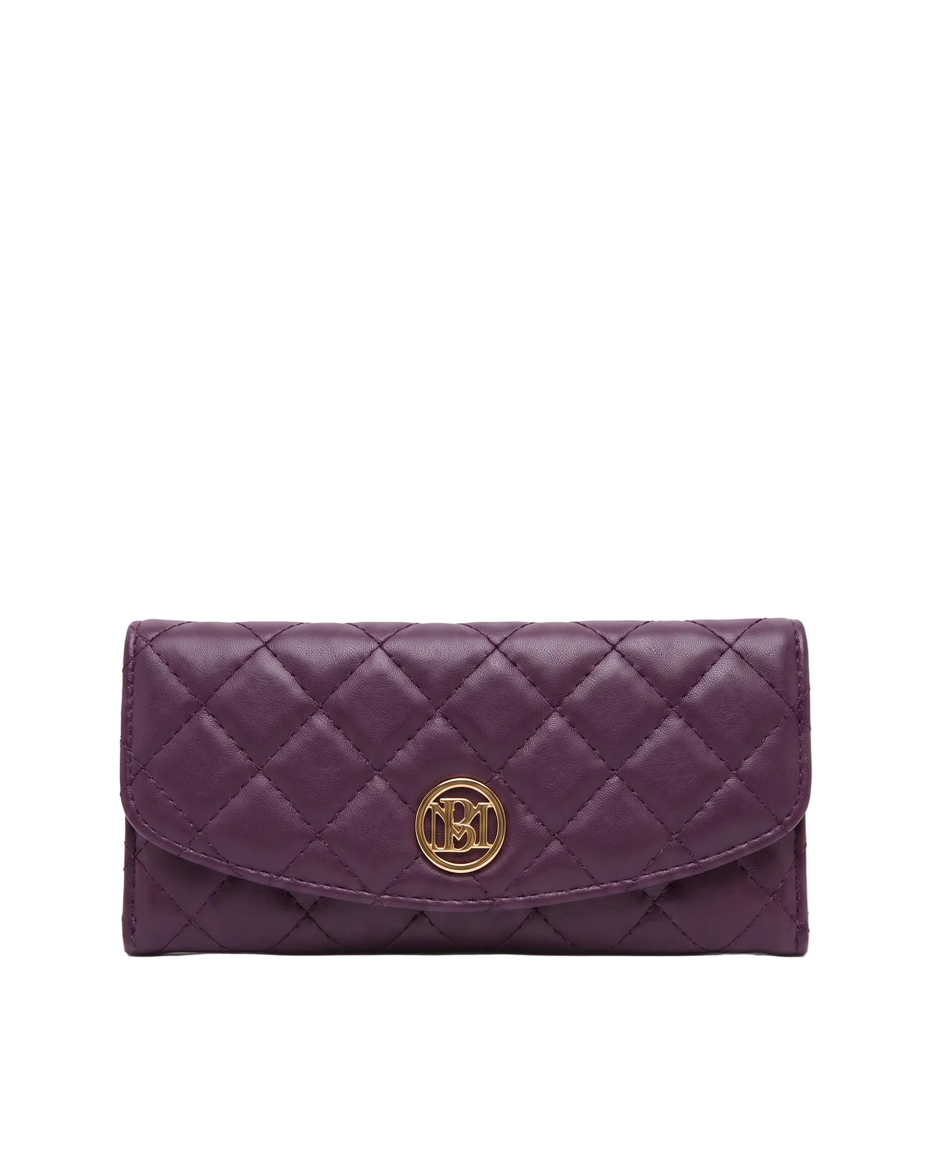 Badgley Mischka Quilted BM Long Wallet