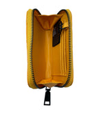 BADGLEY MISCHKA YELLOW SMALL QUILTED WALLET