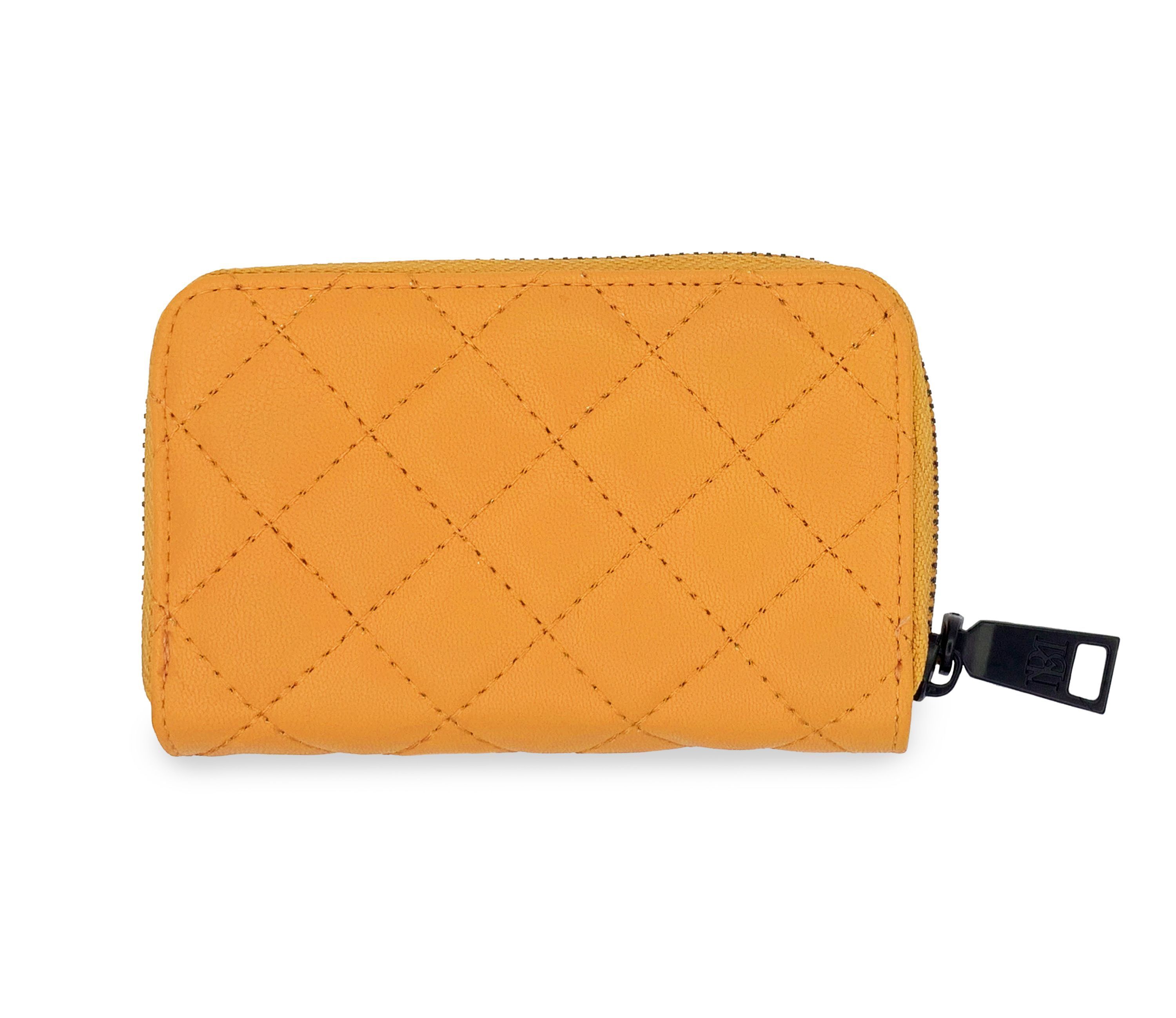 BADGLEY MISCHKA YELLOW SMALL QUILTED WALLET