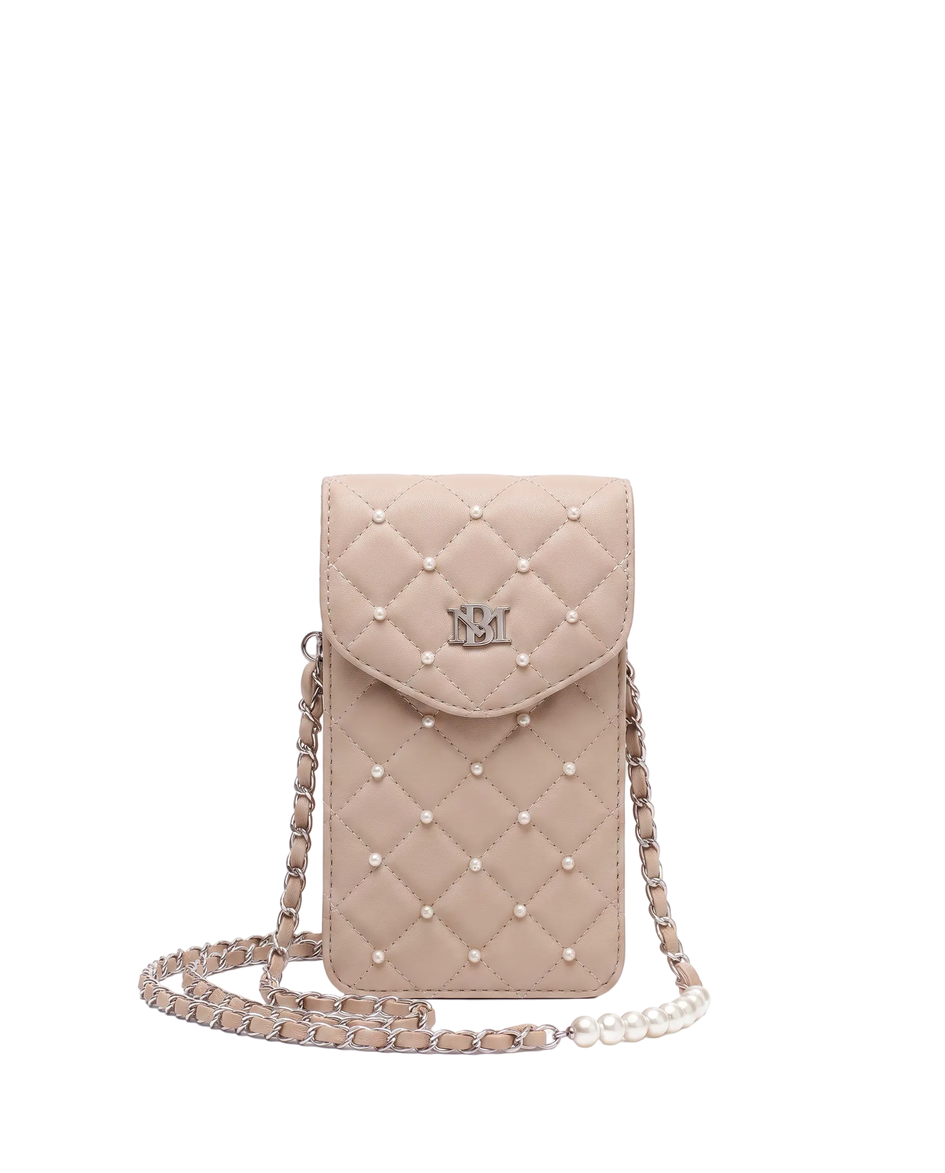 Badgley Mischka Phone Case with Pearl Straps