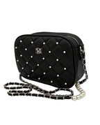 Badgley Mischka Quilted Pearl Mini Purse