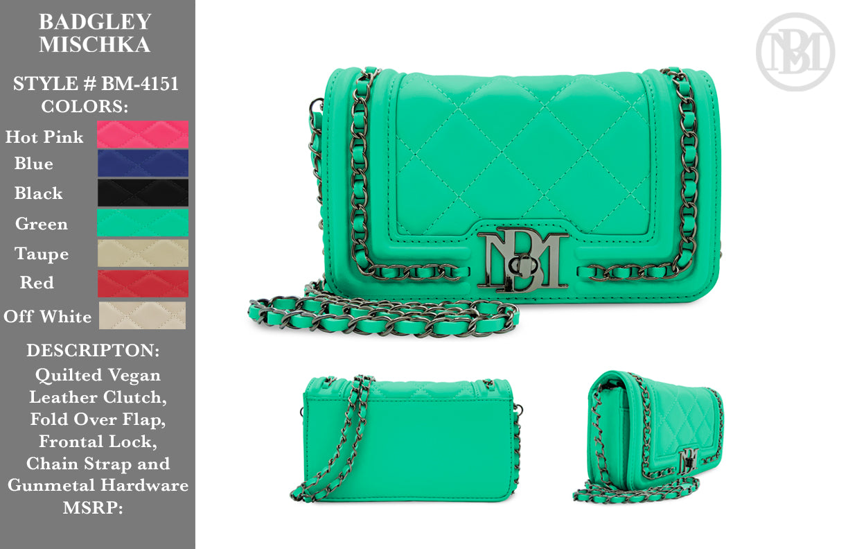 Badgley Mischka Chain Framed Crossbody Bag