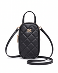 BADGLEY MISCHKA BLACK PHONE CASE CROSSBODY
