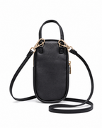 BADGLEY MISCHKA BLACK PHONE CASE CROSSBODY