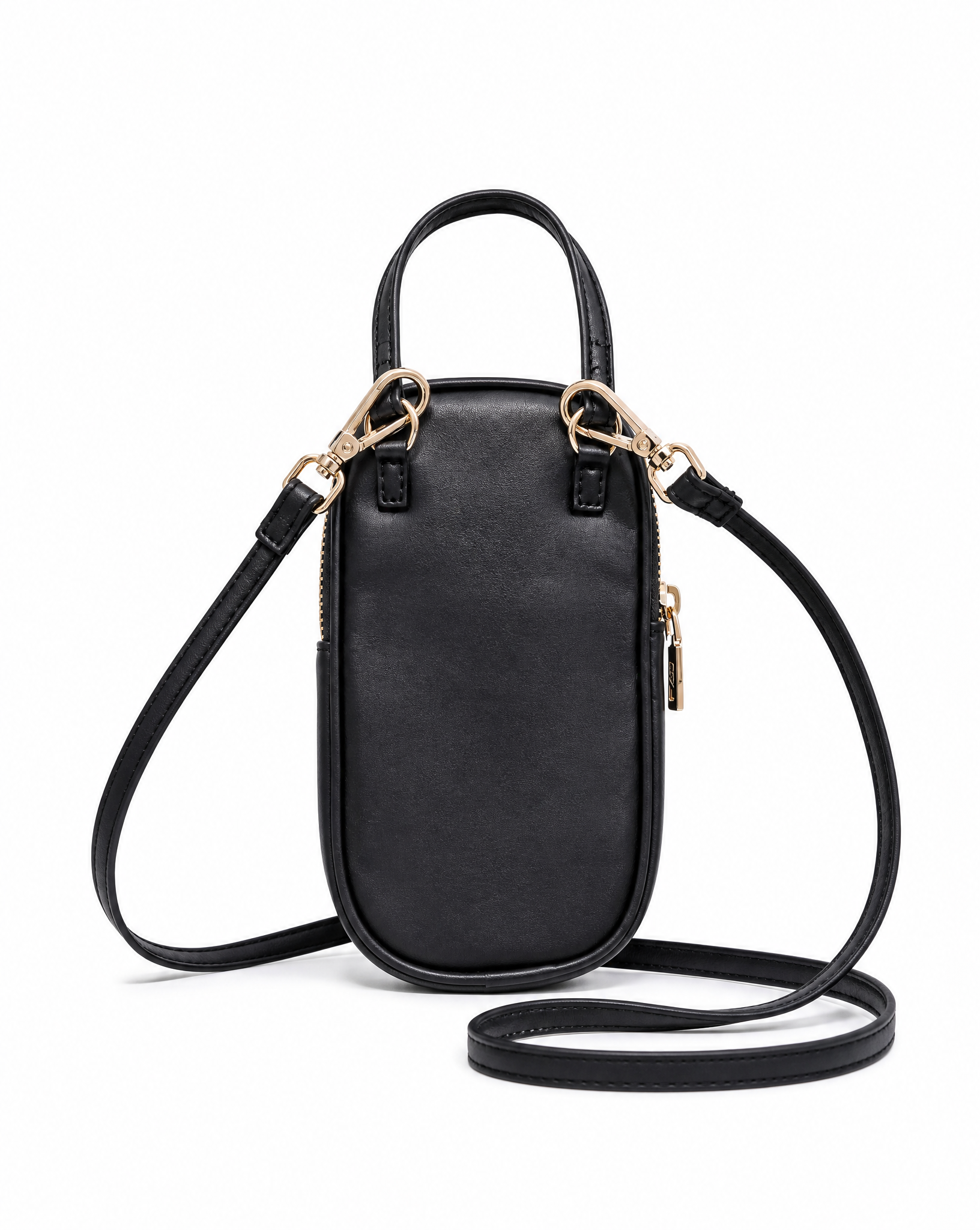 BADGLEY MISCHKA BLACK PHONE CASE CROSSBODY