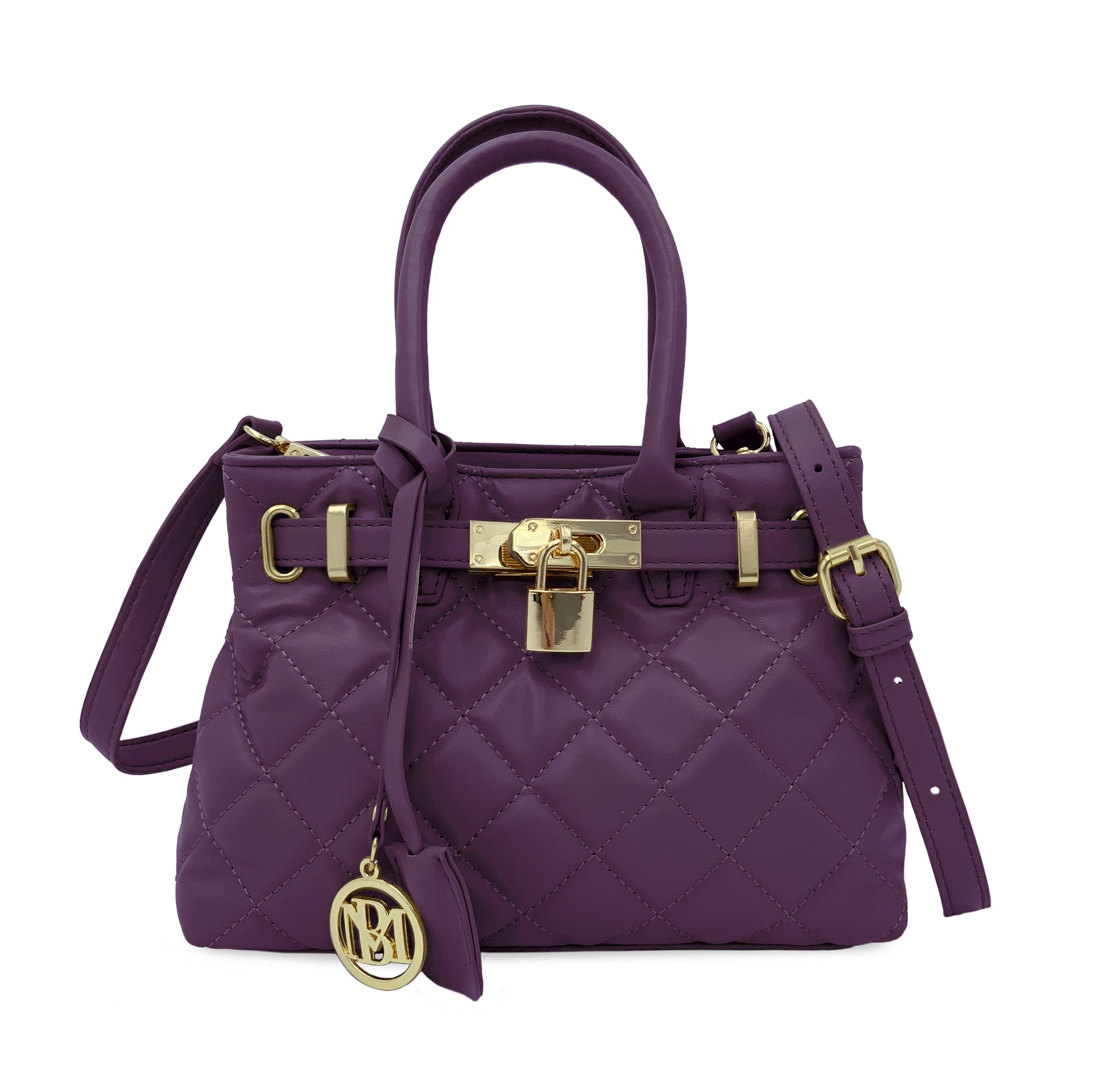 Badgley Mischka Small Quilted Tote with Front Lock
