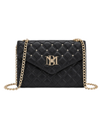 Badgley Mischka Quilted and Studded Crossbody Bag with Thin Strap