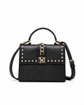 Badgley Mischka Studded Handbag with Chain Detail and Crossbody Strap