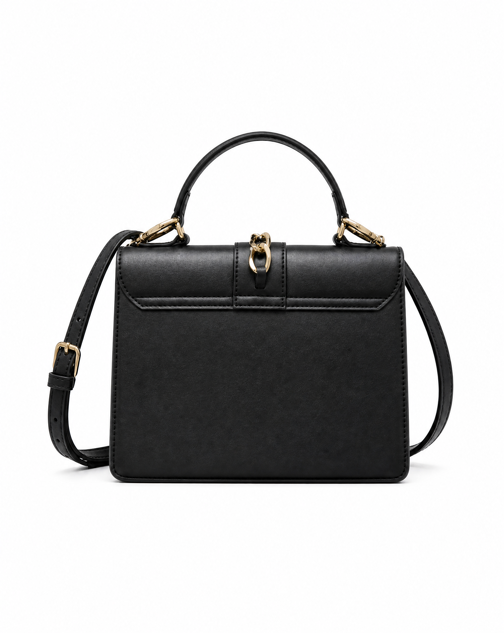 Badgley Mischka Studded Handbag with Chain Detail and Crossbody Strap