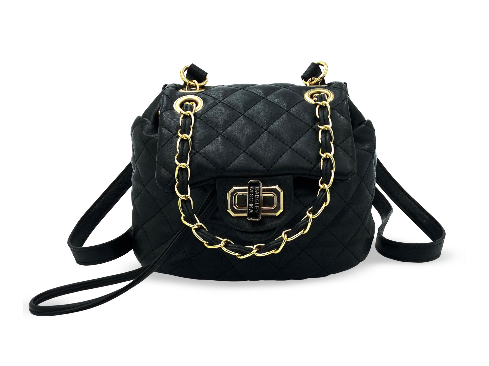 Badgley Mischka Micro Quilted Backpack