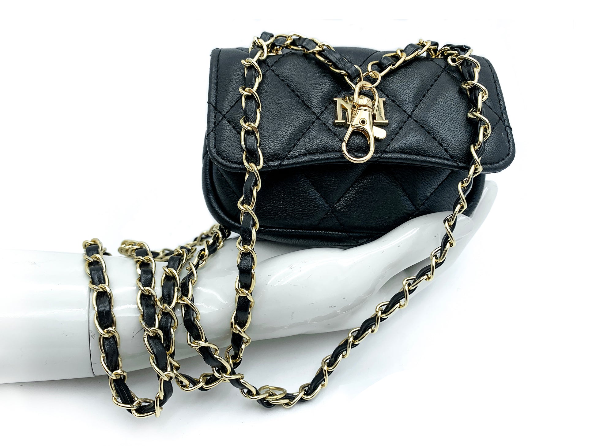 Badgley Mischka Mini Black Bean Purse