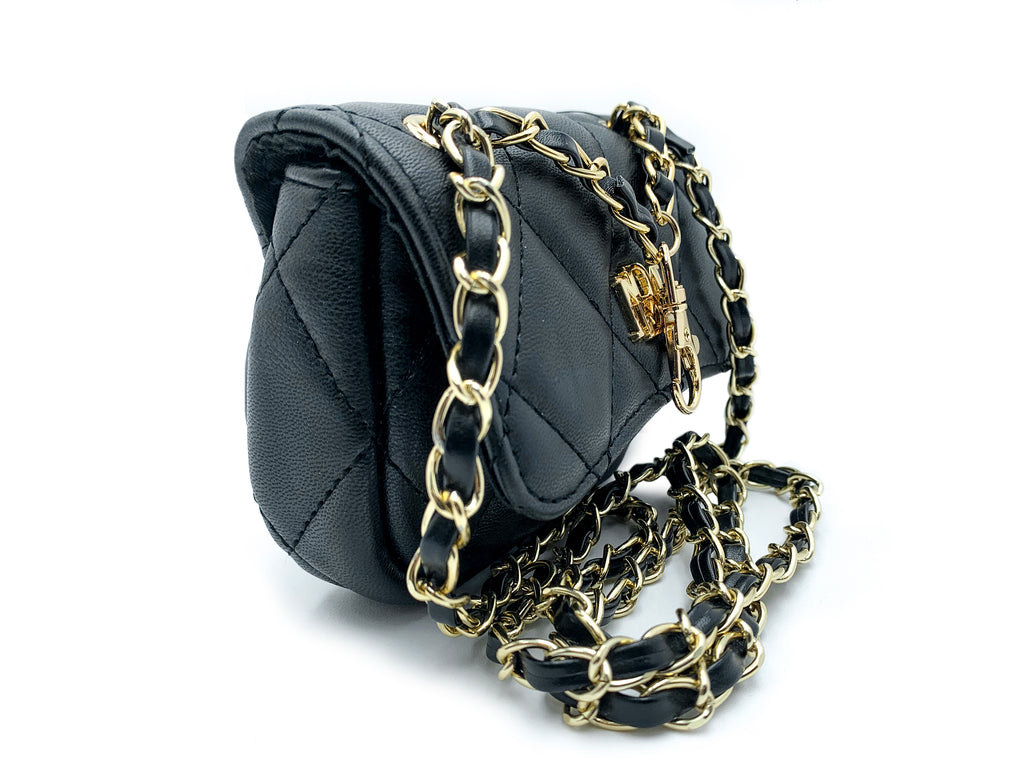 Badgley Mischka Mini Black Bean Purse