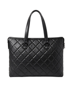 Badgley Mischka Quilted Tote Bag with Crossbody Strap
