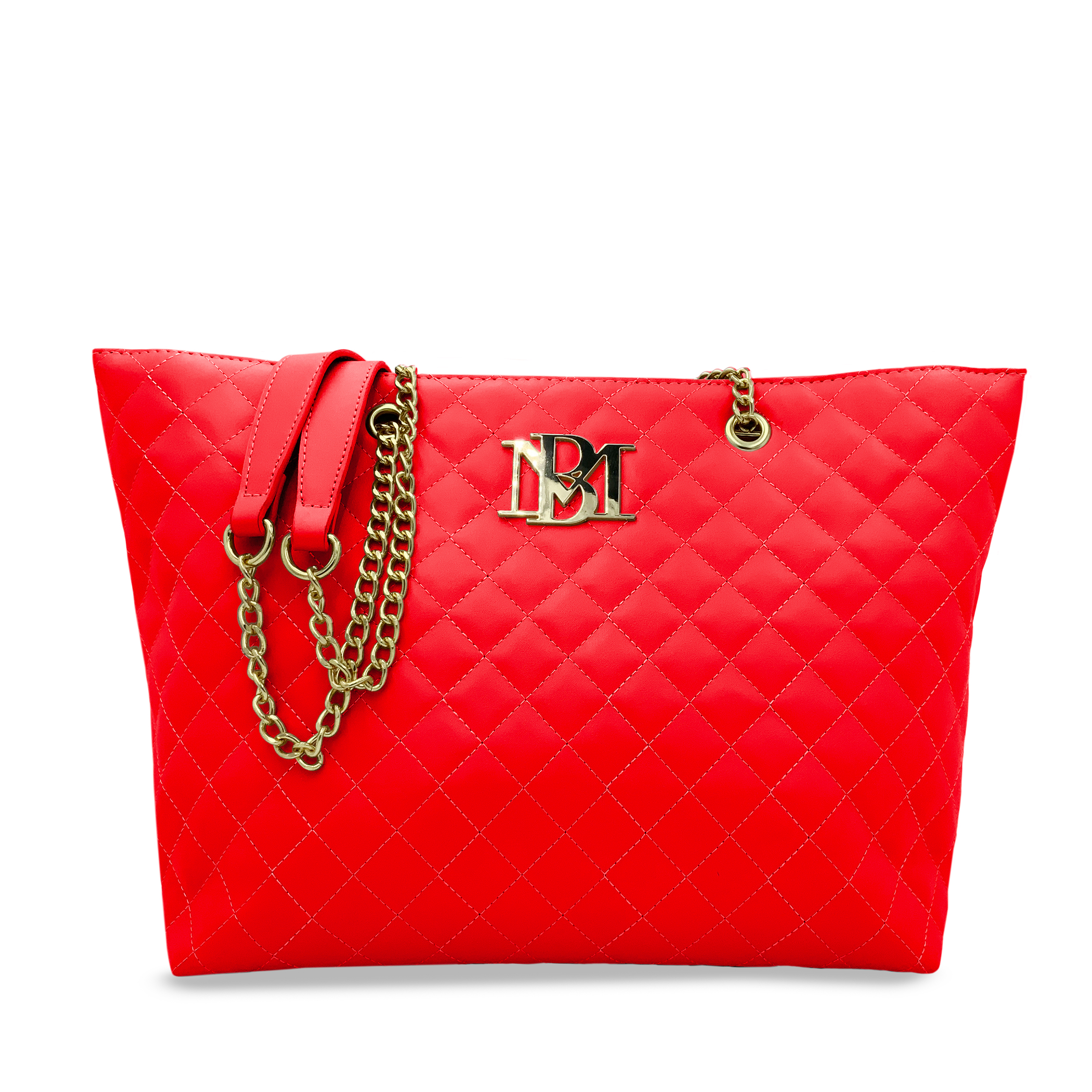 Badgley Mischka Large Quilted Tote Bag