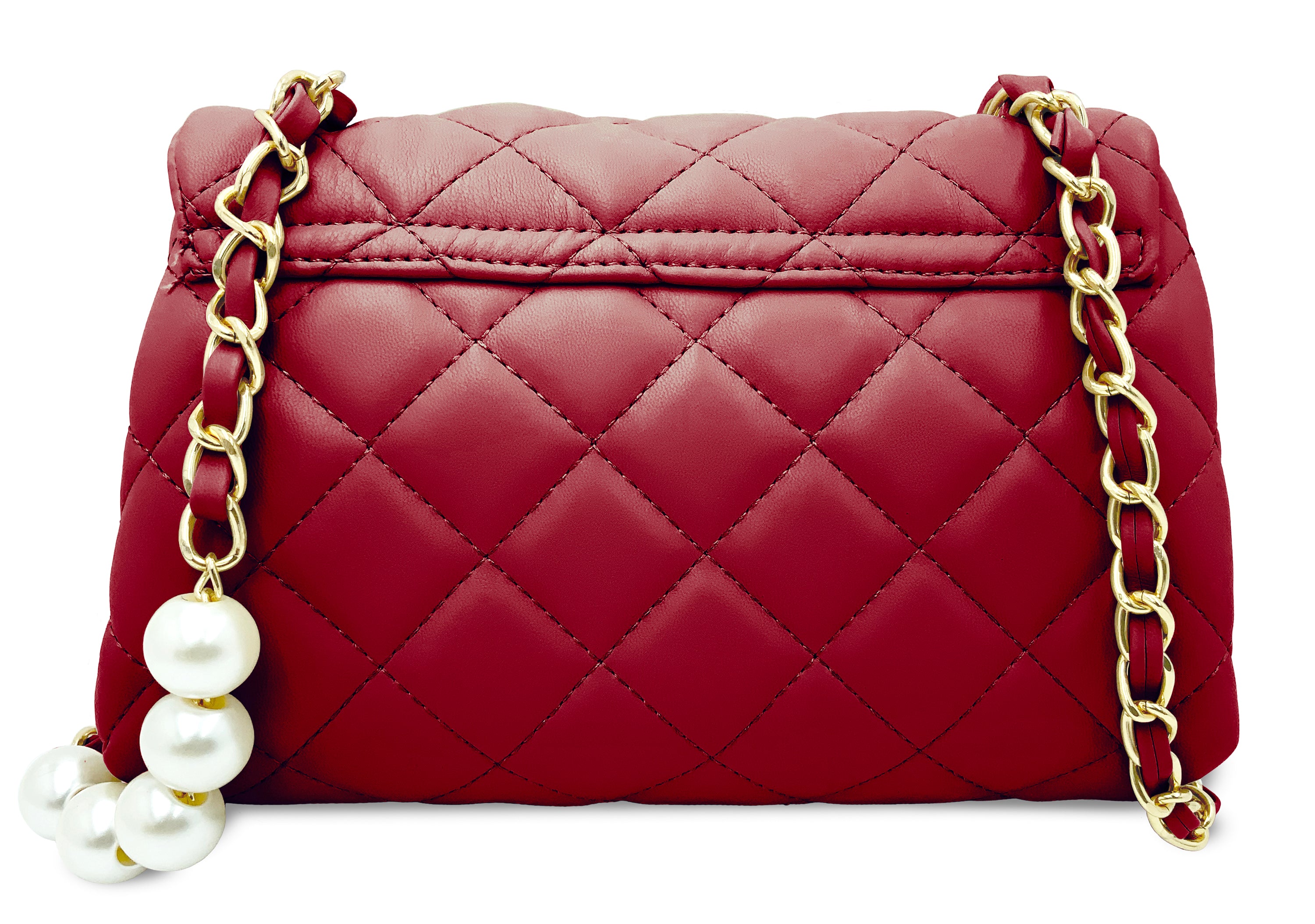 Badgley Mischka Quilted Messenger Bag