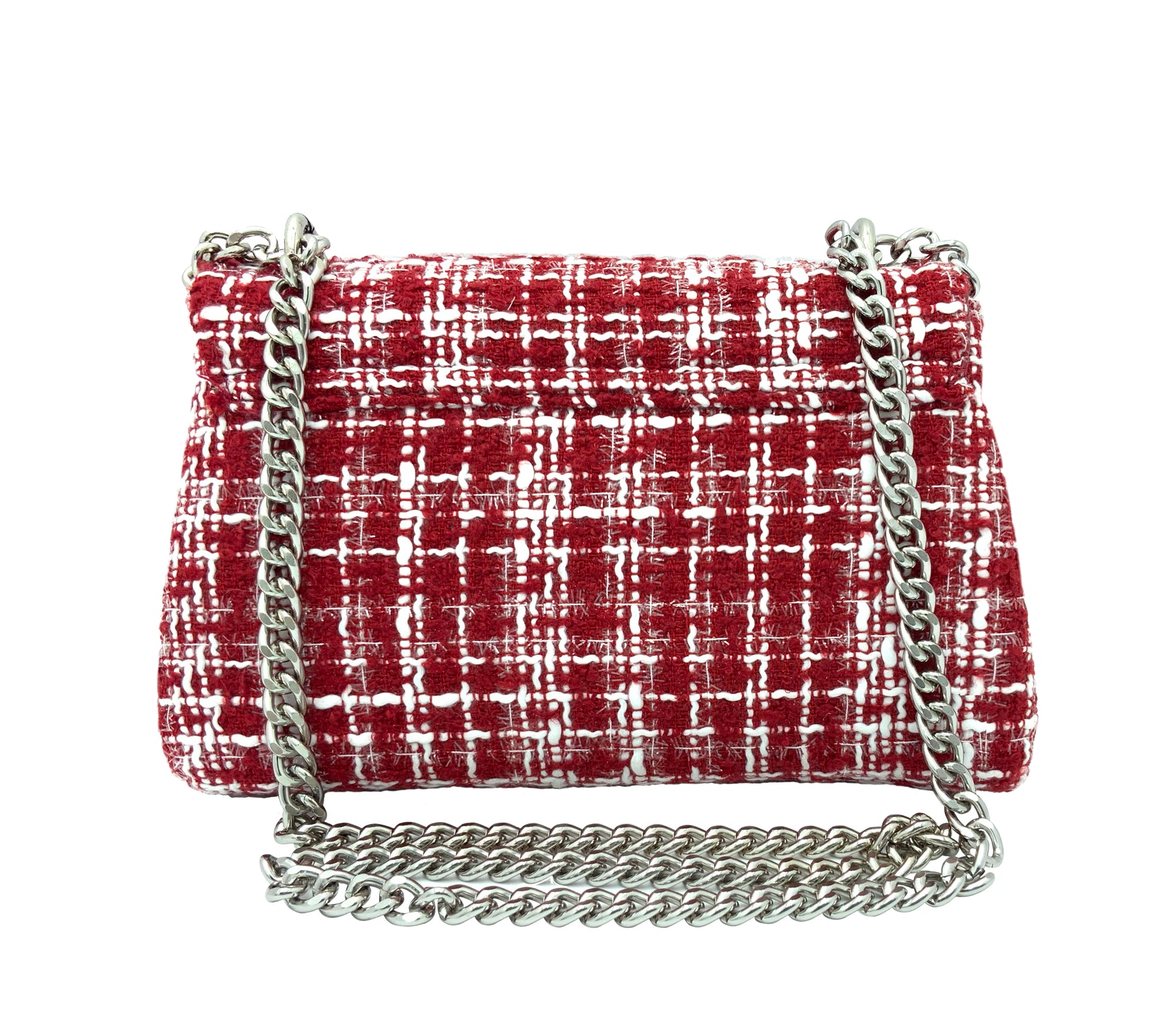 Badgley Mischka Tweed Messenger Bag