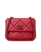 Badgley Mischka Small Red Quilted Bag