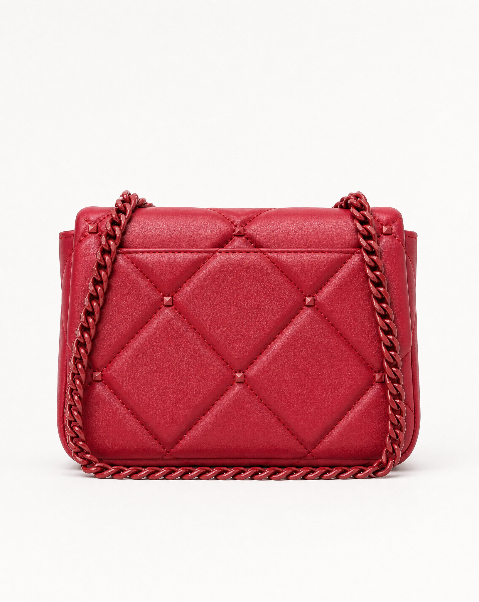 Badgley Mischka Small Red Quilted Bag