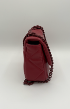 Badgley Mischka Small Red Quilted Bag