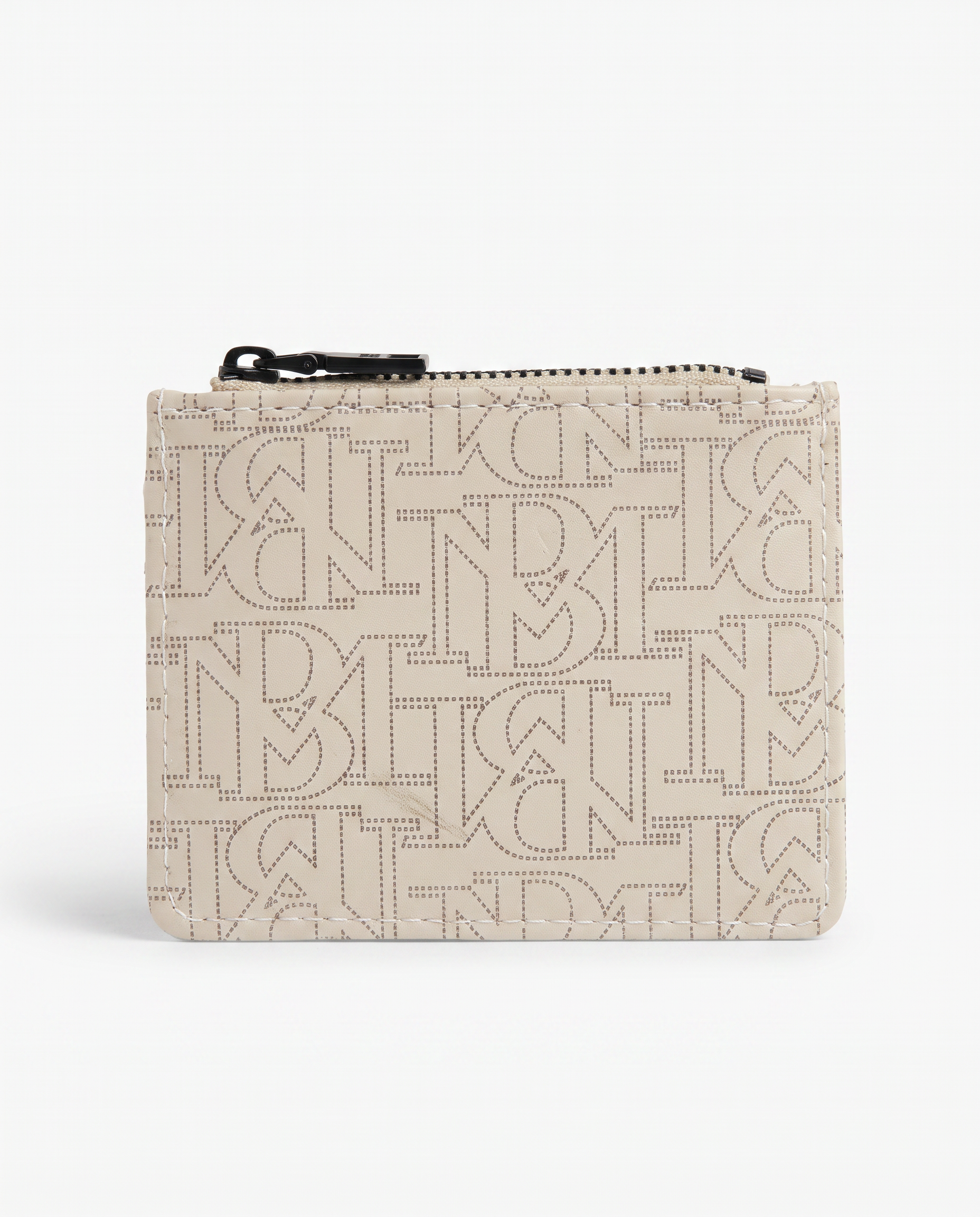 BADGLEY MISCHKA BEIGE PRINTED SMALL WALLET