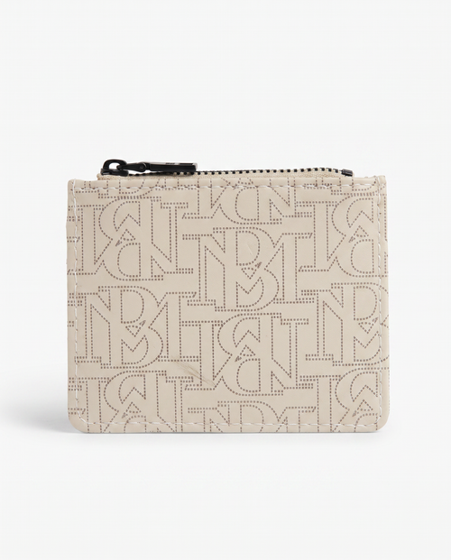 BADGLEY MISCHKA BEIGE PRINTED SMALL WALLET