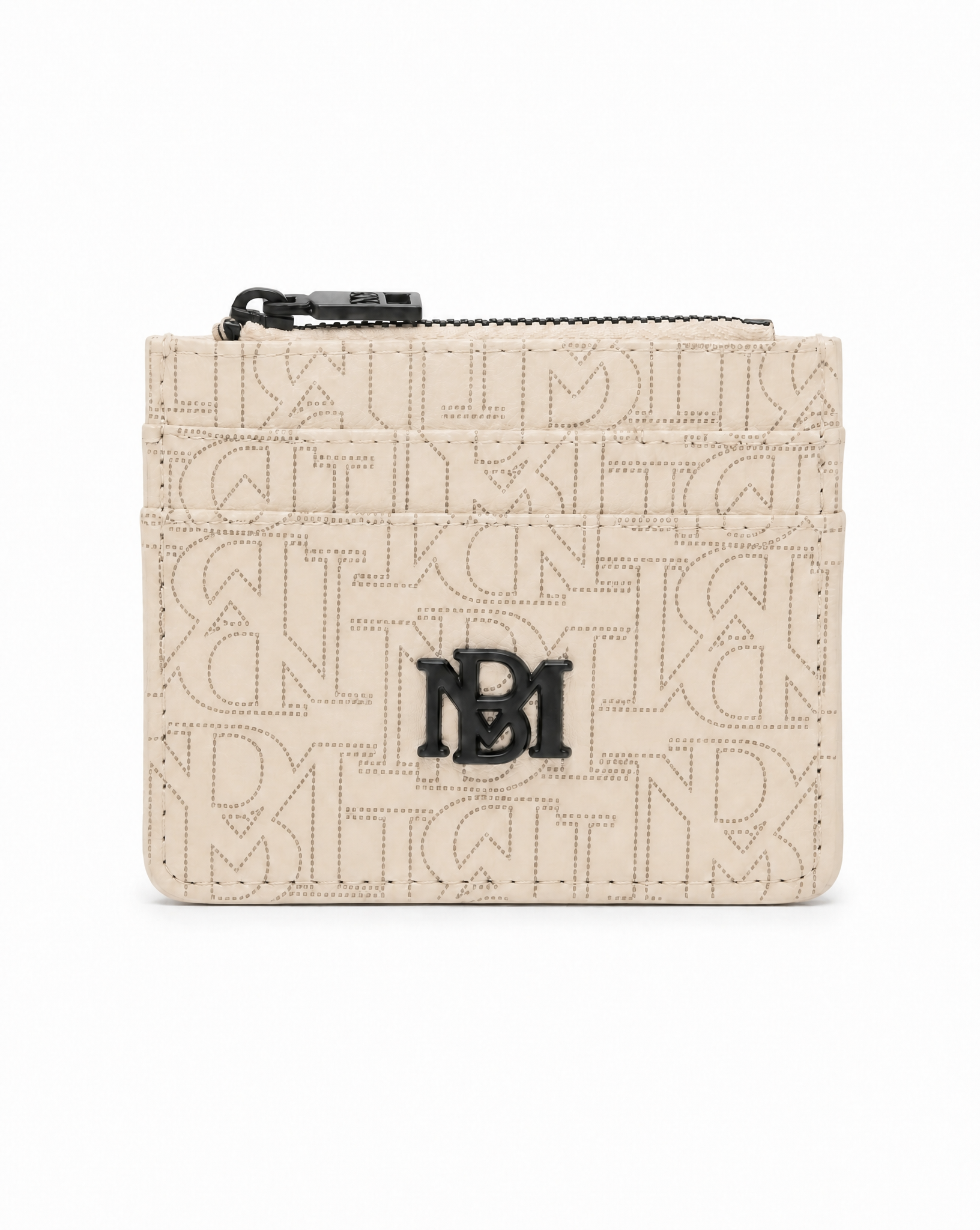 BADGLEY MISCHKA BEIGE PRINTED SMALL WALLET