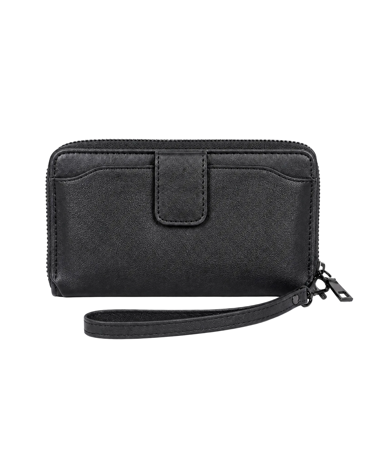 BADGLEY MISCHKA BLACK WALLET WITH PHONE HOLDER