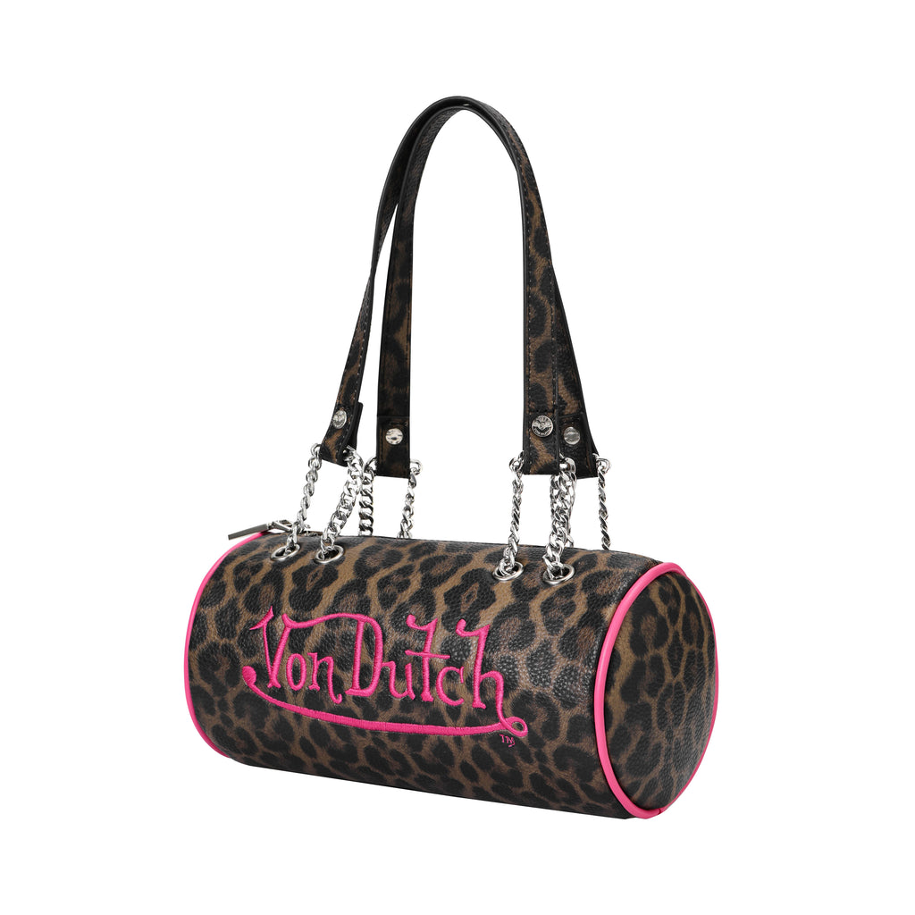 Barrel Bag - Pink Cheetah