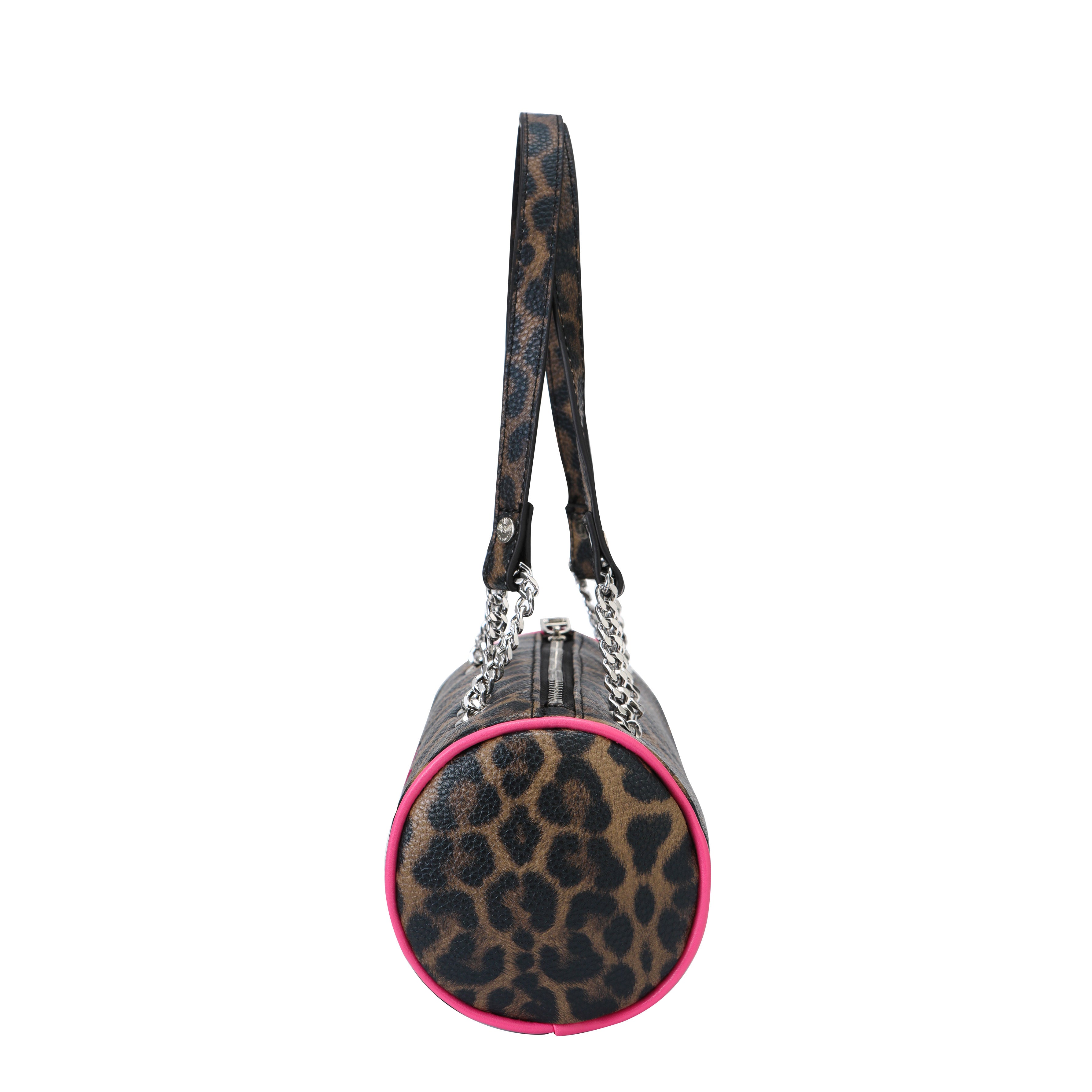 Barrel Bag - Pink Cheetah