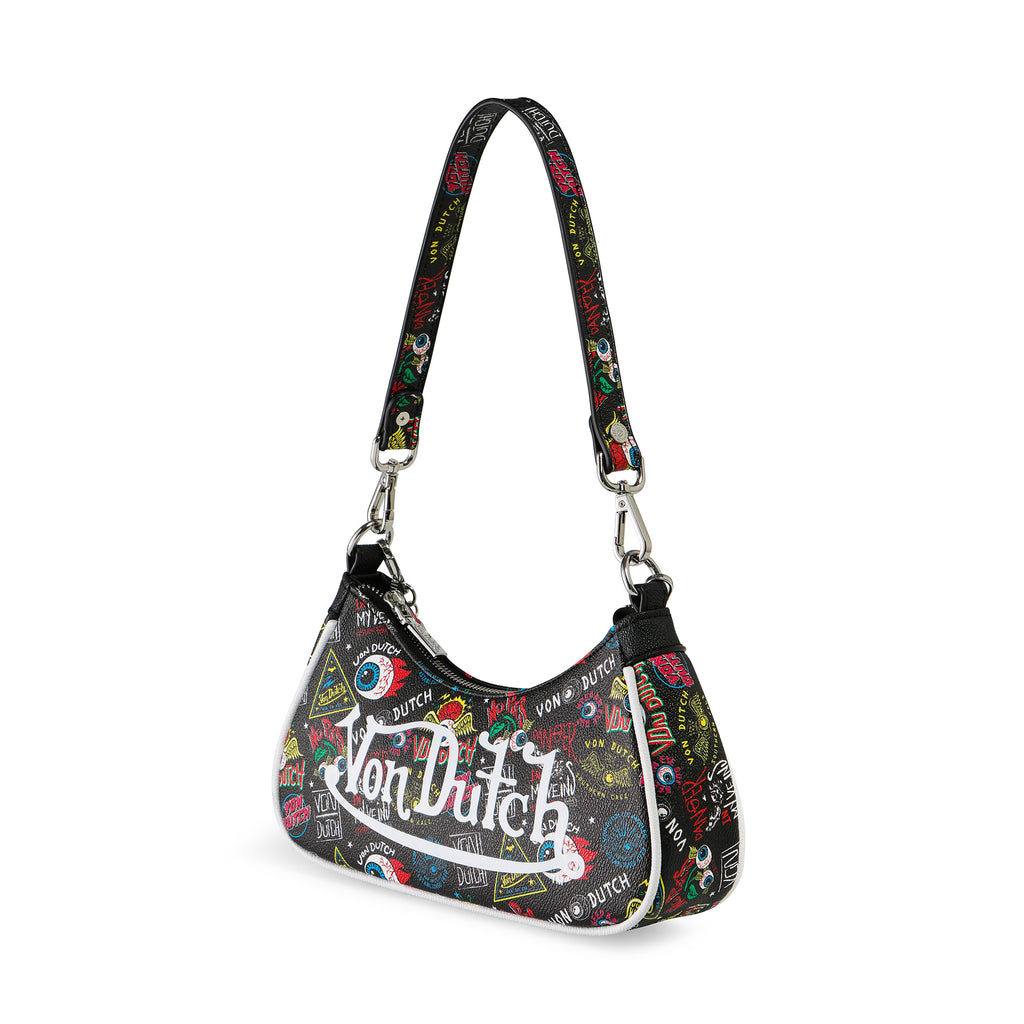 VON DUTCH BLACK JAX SHOULDER BAG