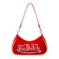 VON DUTCH RED AND WHITE SHOULDER BAG