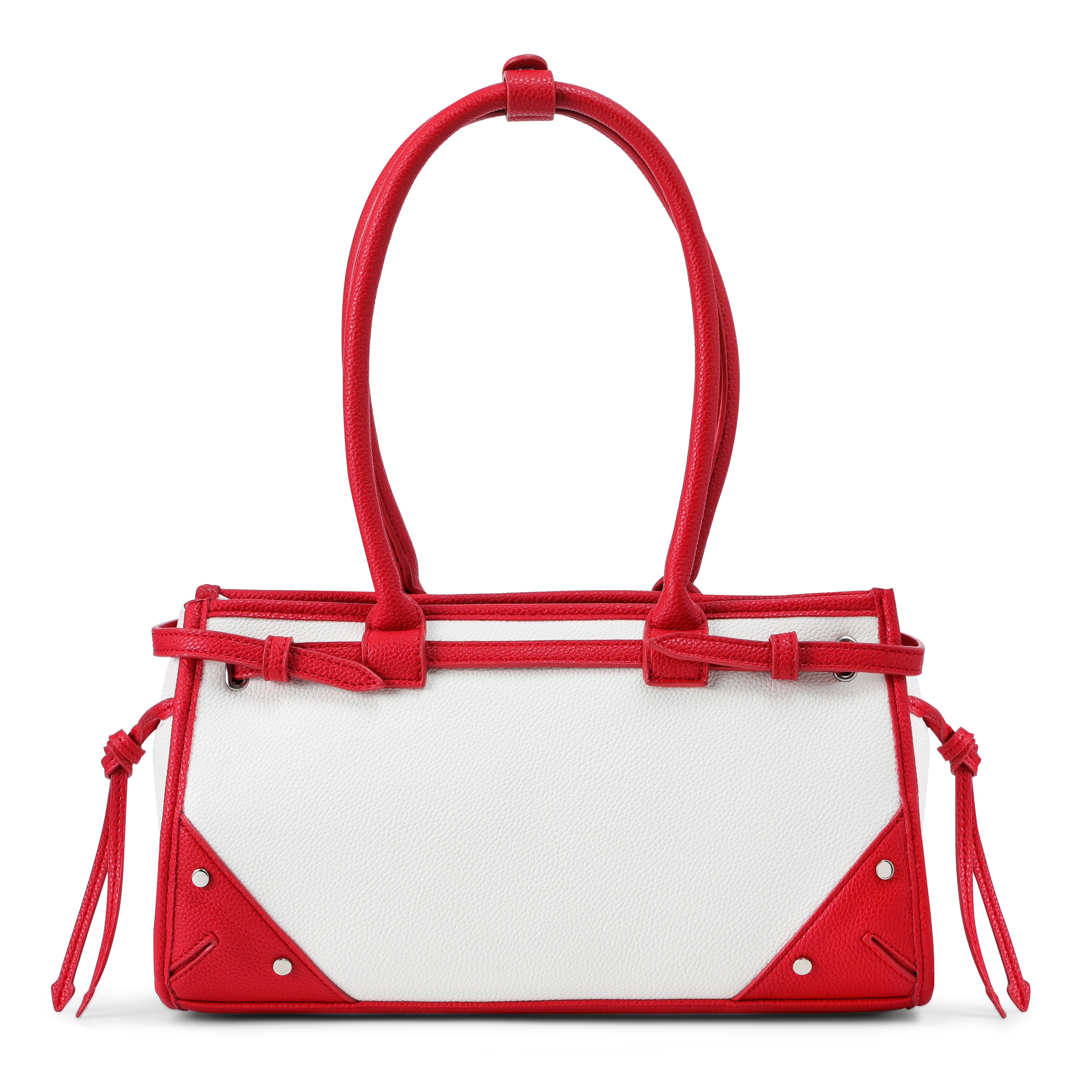 VON DUTCH WHITE AND RED LANE SHOULDER BAG