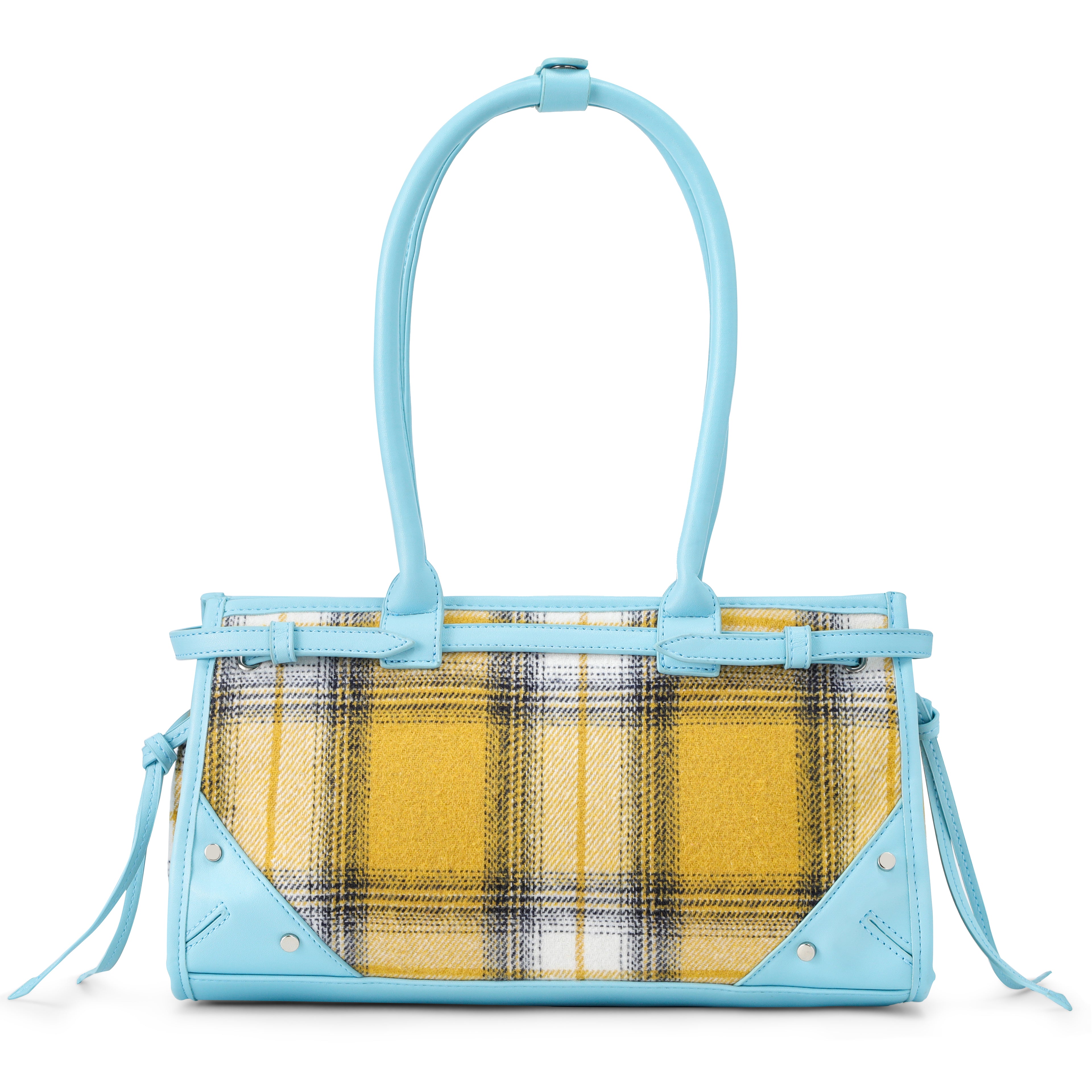 VON DUTCH PLAID SHOULDER BAG