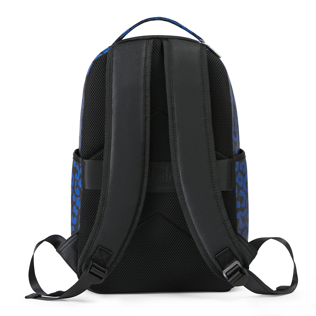 VON DUTCH LARGE SIZED BLUE CHEETAH BACKPACK