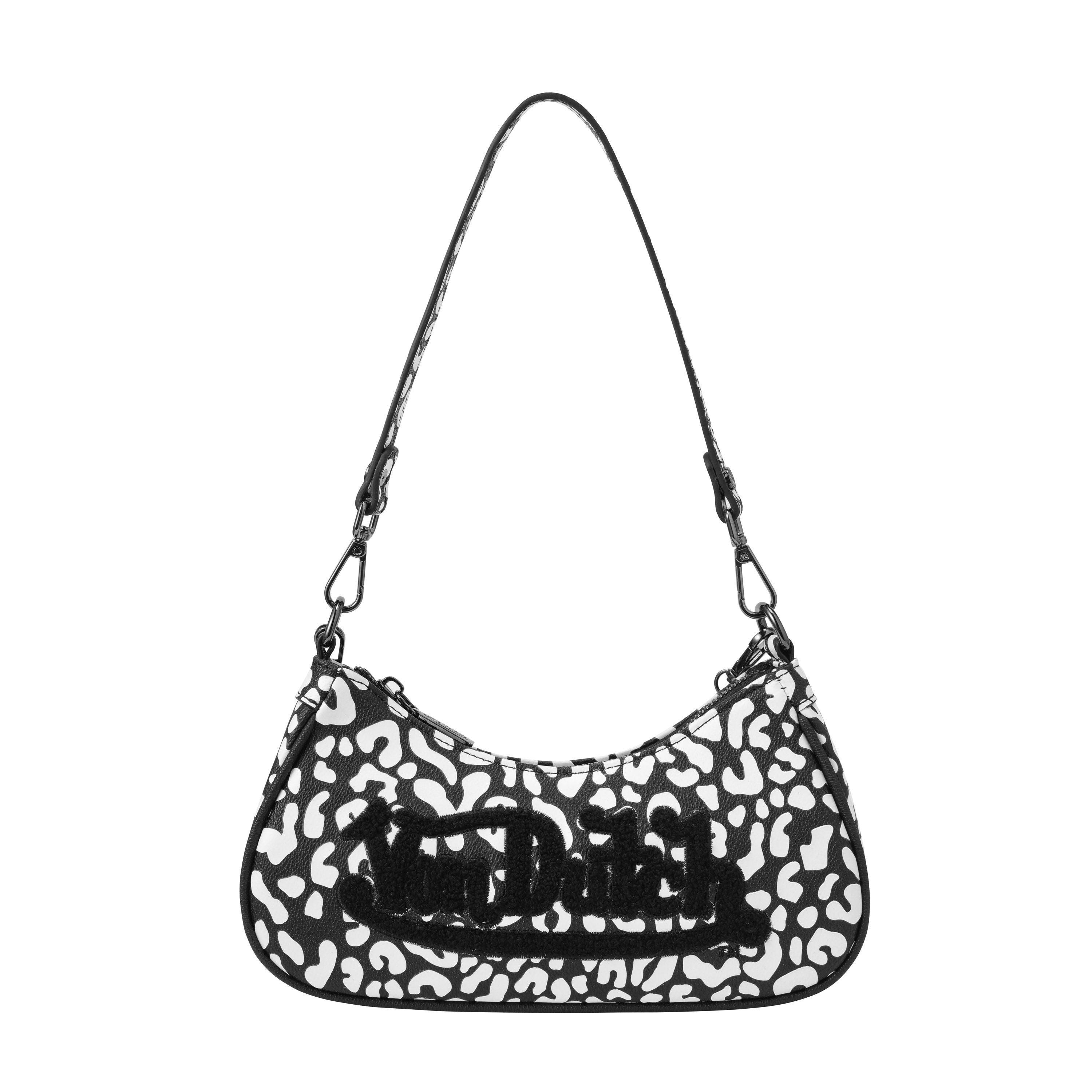 VON DUTCH WHITE CHEETAH SHOULDER BAG