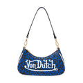 VON DUTCH BLUE CHEETAH SHOULDER BAG