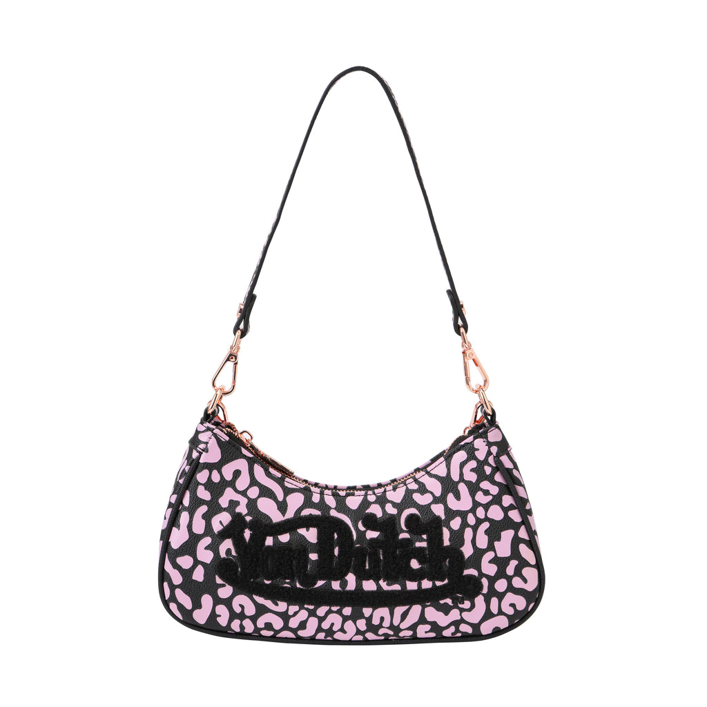 VON DUTCH PINK CHEETAH SHOULDER BAG