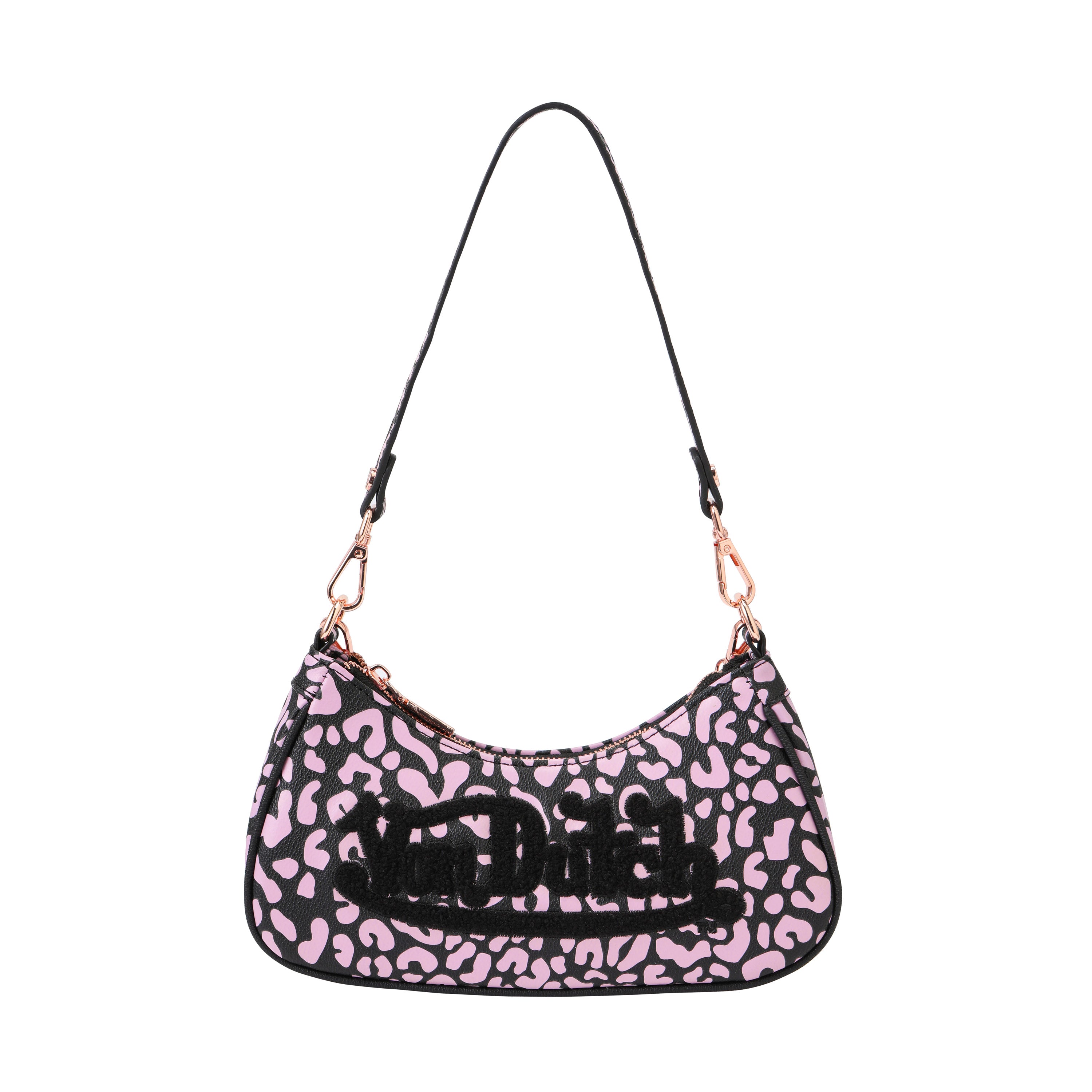 VON DUTCH PINK CHEETAH SHOULDER BAG