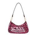 VON DUTCH HOT PINK CHEETAH SHOULDER BAG