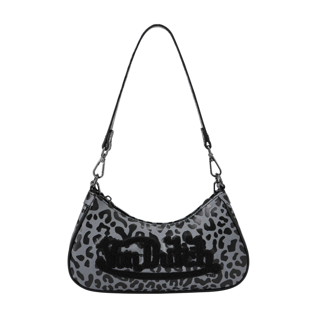 VON DUTCH GREY CHEETAH SHOULDER BAG