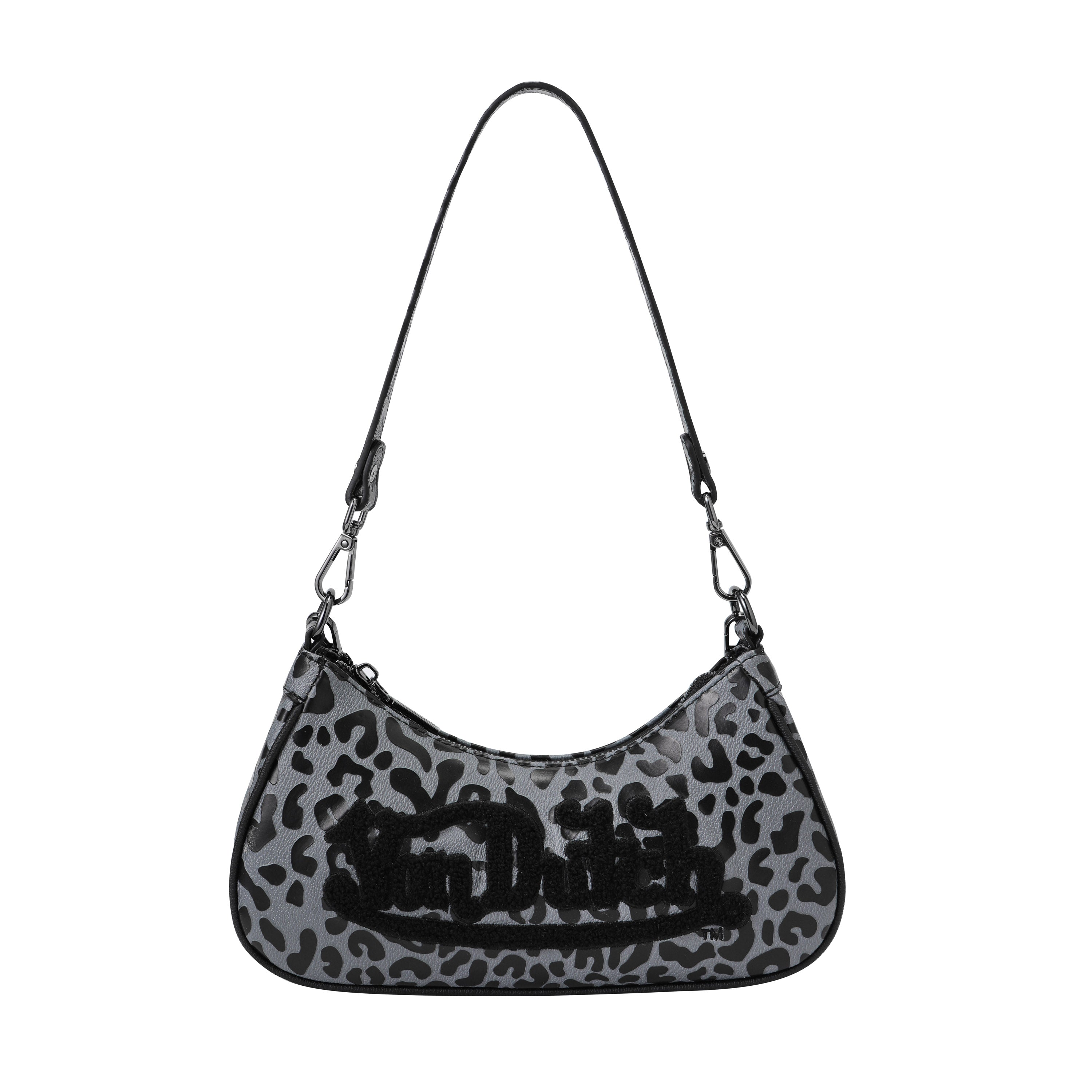 VON DUTCH GREY CHEETAH SHOULDER BAG